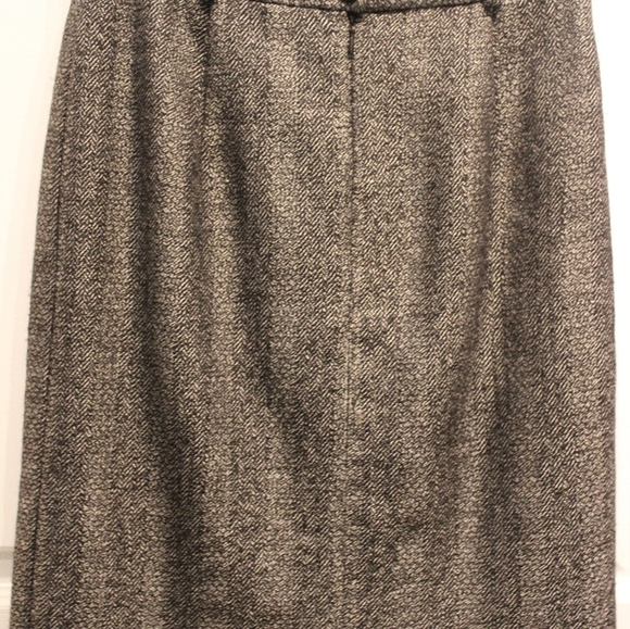 Vintage Herringbone Pencil Skirt - Picture 4 of 6